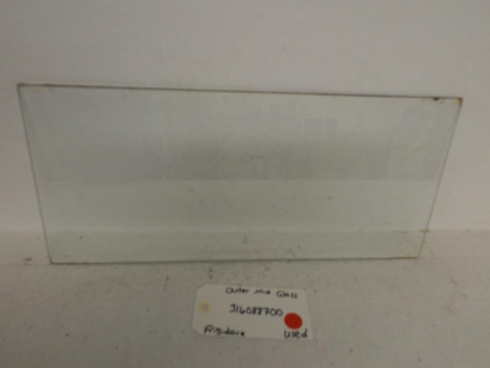 Frigidaire Stove 316088700 Outer Mid Glass Used Frigidaire Stove 316088700 Outer Mid Glass Used